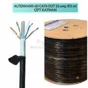 Alternans Alt6d305outy 305mt Çift Katman Dış Ortam Cat6 Kablo