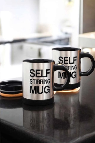 Nm-store Yazılı Mug Kupa Karıştırıcı Özelliği Ve Paslanmaz Çelik Çok Renkli