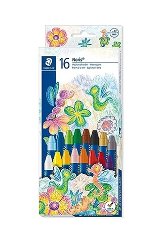 C16 Noris Clup Pastel Boya Stars 16 Lı Çok Renkli