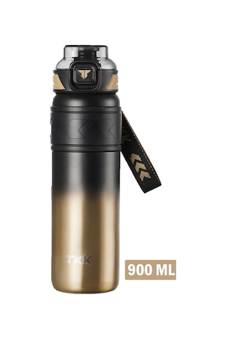 Tkk 900 Ml Çelik Termos Çift Kullanım Pipetli/rahat İçim -12/24 Sıcak-soğuk- Yalıtım -tkk2025new900ml Altın