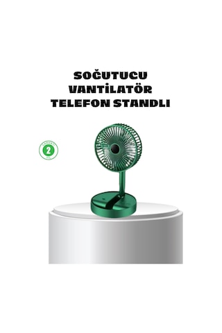 Mey İthalat Katlanabilir Mini Fan 3 Kademeli Soğutma, Şarjlı