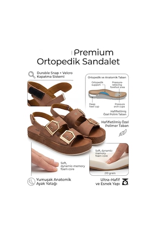 Mcdark Kadın Hafif Taban Yazlık Sandalet-taba