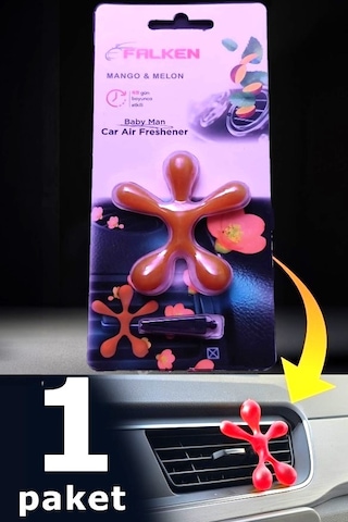 Mango Melon İnsan Şeklinde Koku Araba Oto Kokusu Ayna Kokusu Koku Klima Havalandırma Kokusu