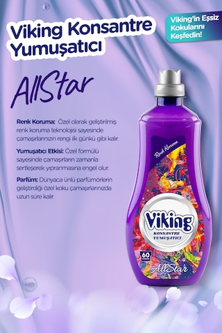 Viking Konsantre Çamaşır Yumuşatıcısı Allstar 1440 ML