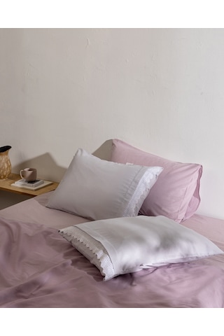 Madame Coco Fleuve %100 Pamuk 2'li Yastık Kılıfı - Gri 8684427287378 Gri