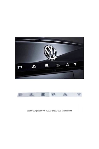 Volkswagen Passat Arma Bagaj Yazısı Yapıştırma 43cmx1.6cm 8980a