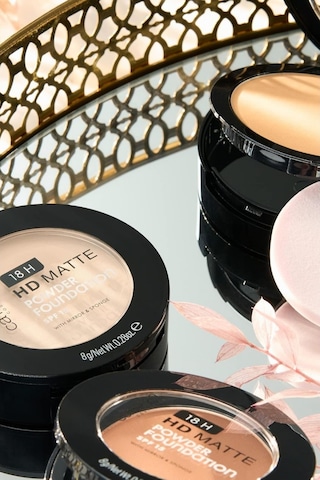 Catrice 18h Hd Mat Pudra Fondöten 3 Lü Set Uzun Ömürlü, Spf 15, Matlaştırıcı, Vegan, 24 G 090 C