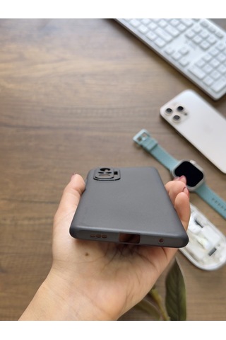 Redmi Note 10 Pro Uyumlu Süper İnce Mat Ultra Thin Silikon Kılıf Siyah