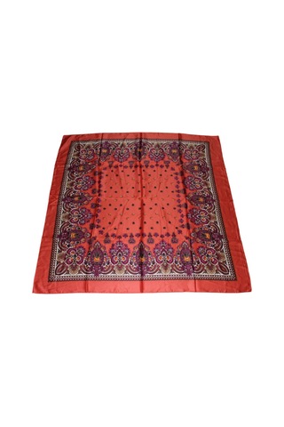 Tikitonki Nar Çiçeği Renkli Kare Kesim Eşarp - 90x90 Canlı Ve Şık Aksesuar Nar Çiçeği Nar Çiçeği