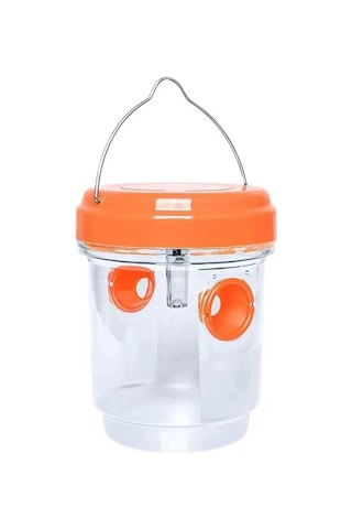 Dofolink Güneş Enerjili Dış Mekan Arı Tuzağı - Uv Işık Ve Yem İle Çift Girişli, Ip44 Su Geçirmez Bahçe Bahçe Uygun Turuncu, 1 Adet Turuncu