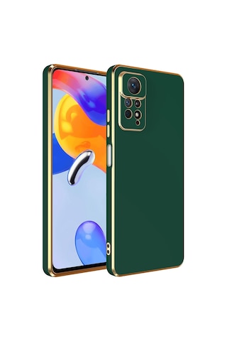 Xiaomi Redmi Note 12 Pro 4g Kılıf Bark Kenarları Altın Renk Kılıf