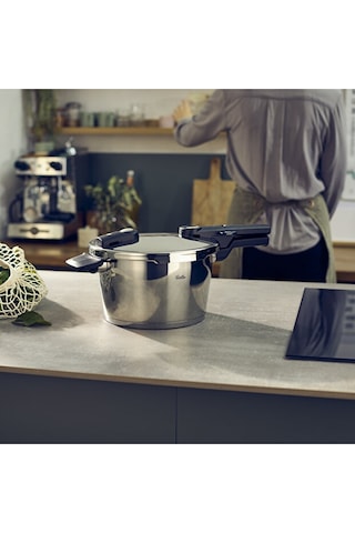 Fissler Vitaquick Elemental 4.5 L Düdüklü Tencere Gri