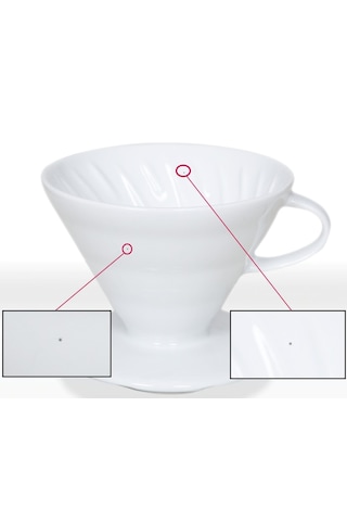 Jesse Güral Porselen V60 Porselen Dripper Kahve Demleme