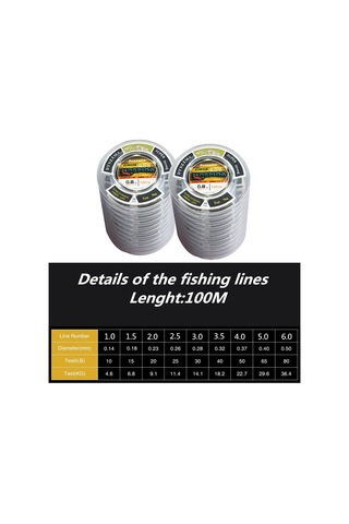 100 M Naylon Olta 4 Iplikçik Örgü Olta Çok Renkli Süper Güç Örgülü Tel Balıkçılık Aksesuarları Line Number 8