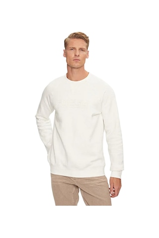 Guess Z4yq16k9v31 New Aldwin Cns Erkek Sweatshirt Ekru