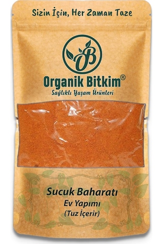 Organik Bitkim Sucuk Baharatı - Ev Yapımı (Tuzlu) 100 G