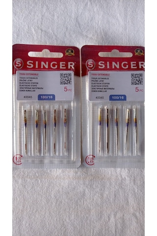 Singer 2 Paket 16 Numara Dikiş Makinesi İğnesi (Kalın Kumaş)