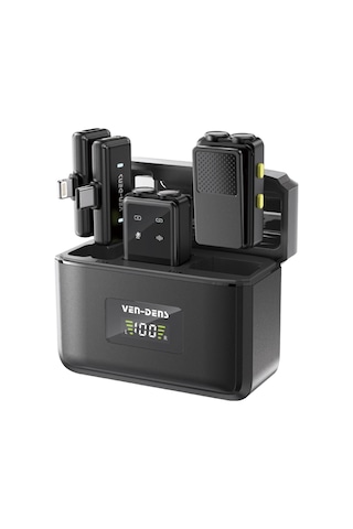 Ven-dens Vd-mıc019 Premium Kablosuz Çift Mikrofonlu Hd Ses Sistemi