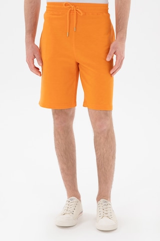 U.s. Polo Assn. Erkek Turuncu Şort Örme 50279579-vr051 Turuncu
