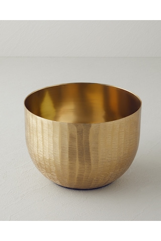 English Home Flena Metal Dekoratif Kase 20x20x14 Cm Gold