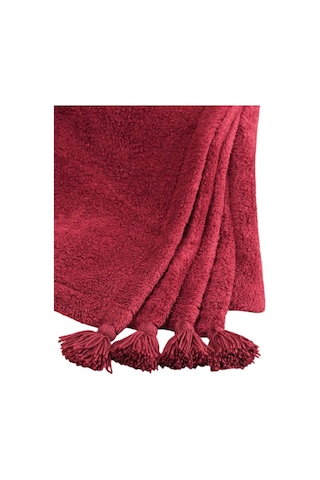 Puffy Wellsoft Battaniye 160x200 Bordo Acı Kahve