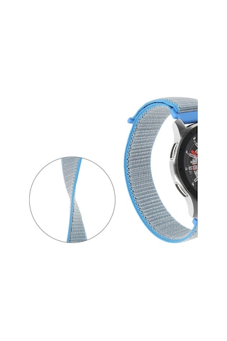 E2M Huawei Watch 20mm KRD-03 Hasır Uzay Gri Kordon