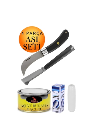 4'lü Set Profesyonel Eğri Uçlu Ve Düz Uçlu Bağ Aşı Bıçağı , Kaliteli Bitki Aşı Macunu, Esnek Aşı Bandı Meyve Ağacı, Göz Kalem Aşısı, Fidan Aşılama Malzemeleri, Bahçe Tarım Budama Seti