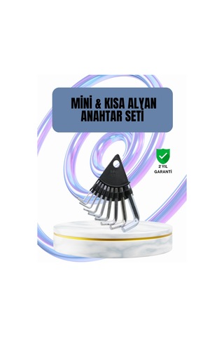 9 Parça Alyan Anahtar Seti Altıgen Uçlu Mobilya Ve Tamir İçin 98920885