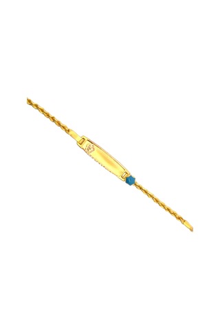 Cigold Taşlı Çocuk Bileklik 14 Ayar Altın 1.85 Gr Oa-c11203029268 Renkli Çok Renkli