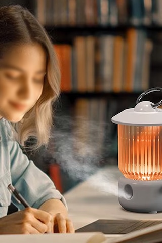 Thentech Askılı Led Işıklı Nemlendirici Küçük Portatif Duvara Asılabilir Şık Nemlendici