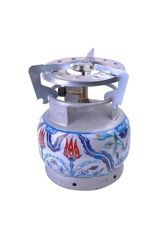 Ekonomik Lpg'li Kamp Ocağı, Dar Çember Taşınabilir Ocak, Taşınabilir Gazlı Ocak Başlık, 2,35 Kw Isı Gücü, Tüp Dahil Değildir Çok Renkli