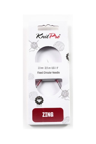 Knitpro Zing Sabit Misinalı Örgü Şişi 22,50 Cm 2.00mm 47080