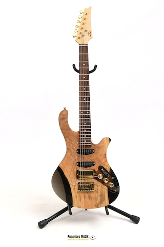 Elektro Gitar Gold3 Custom Epoksi & Yıllanmış Ağaç Kişiye Özel Ceviz - Şeffaf