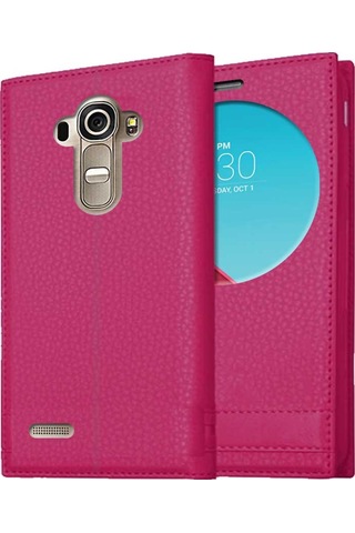 Lg G4 Uyumlu Pencereli Kapaklı Magnum Kılıf