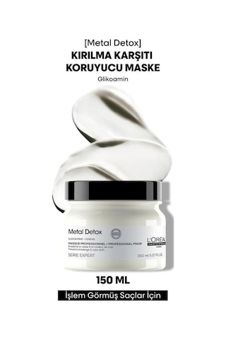 Loreal Professionnel Metal İşlem Görmüş Ve Yıpranmış Saçlar İçin Kırılma Karşıtı Koruyucu Maske 150 Ml