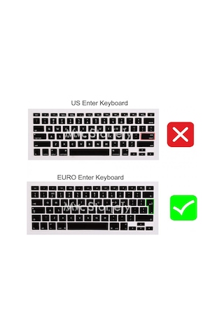 Apple Uyumlu MacBook Air 11 Arapça Klavye Koruyucu A1370 A1465 Uyumlu Esnek Silikon Toz Koruma Kaplama Siyah