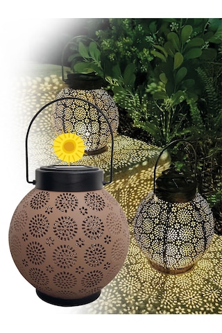 Greentech Güneş Enerjili Dekoratif Led Fener / Askılı Bahçe Feneri / Bahçe Dekorasyon Feneri / GT-SL25R