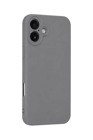 Apple iPhone Uyumlu Uyumlu 16 Plus Kılıf First Silikon - Gri