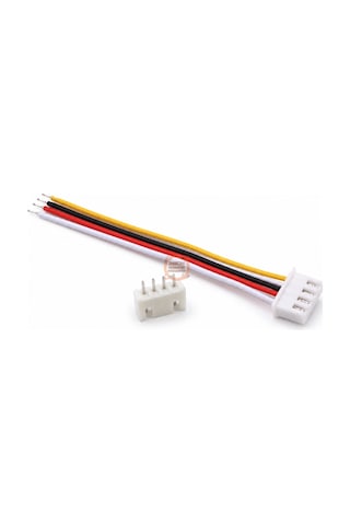 Jst-xh Konnektör 4 Pin 2.54mm 26awg 20cm Dişi Kablo Ve Erkek Pcb Soket Seti