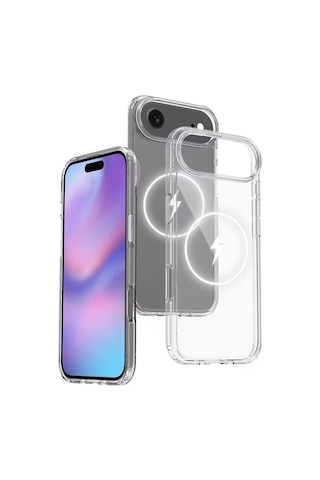 Apple iPhone 17 Air Uyumlu Şeffaf Magsafe Kılıf Safe Şeffaf