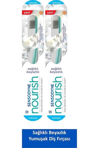 Sensodyne Nourish Sağlıklı Beyazlık Yumuşak Diş Fırçası 2'li