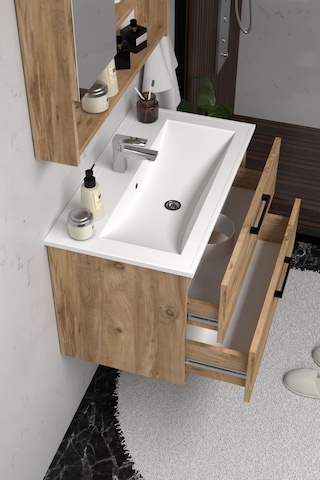 Teta Home Batum 65 Cm Mdf Banyo Dolabı Seti Atlantik Çam Atlantik Çam