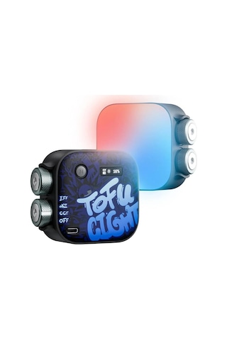 Photoolex Black Samurai Tofu Rgb Led Video Işığı - Tofu-bs
