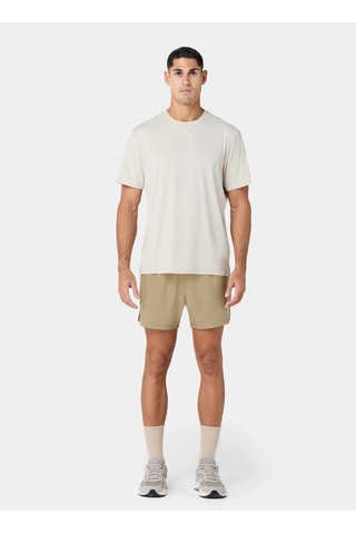 Squatwolf Mt052080309 Lightweight Regular Tee Bej Bisiklet Yaka Düz Erkek T-shirt