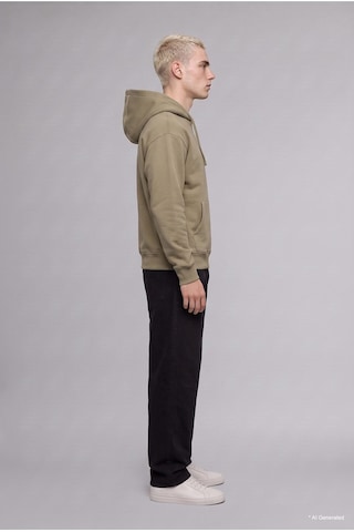 Defacto Regular Fit Kapüşonlu İçi Yumuşak Tüylü Kanguru Cepli Basic Sweatshirt X8283az26aukh404 Haki-kh404