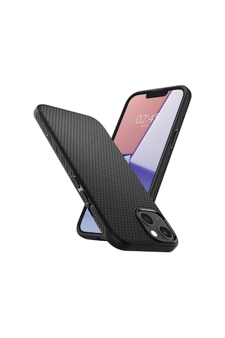 Spigen Apple Uyumlu iPhone 13 İle Kılıf Liquid Air Matte Black Siyah