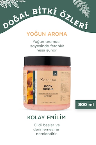 Kayısı Aromalı Vegan Body Scrub Peeling 800 Ml