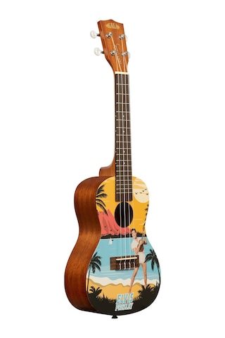 Kala Elvis Blue Hawaii  Concert Ukulele Eğitim Seti