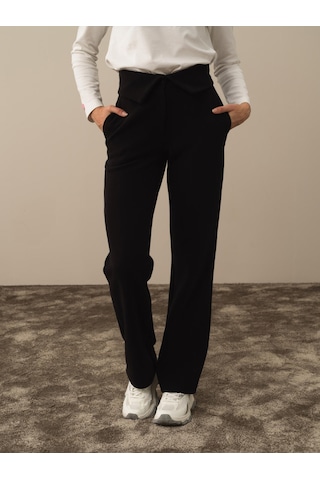 Xint Siyah Pamuk Dokulu Oversize Sweat Pantolon 470400