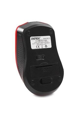 Everest SM-537 USB Kırmızı Kablosuz Mouse
